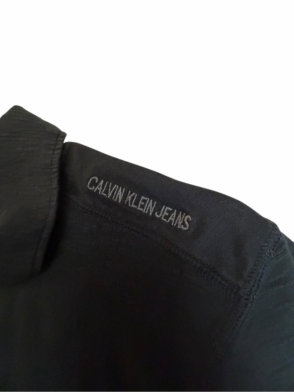 Calvin Klein Jeans Men's Black Short-Sleeve Polo - Picture 4 of 5